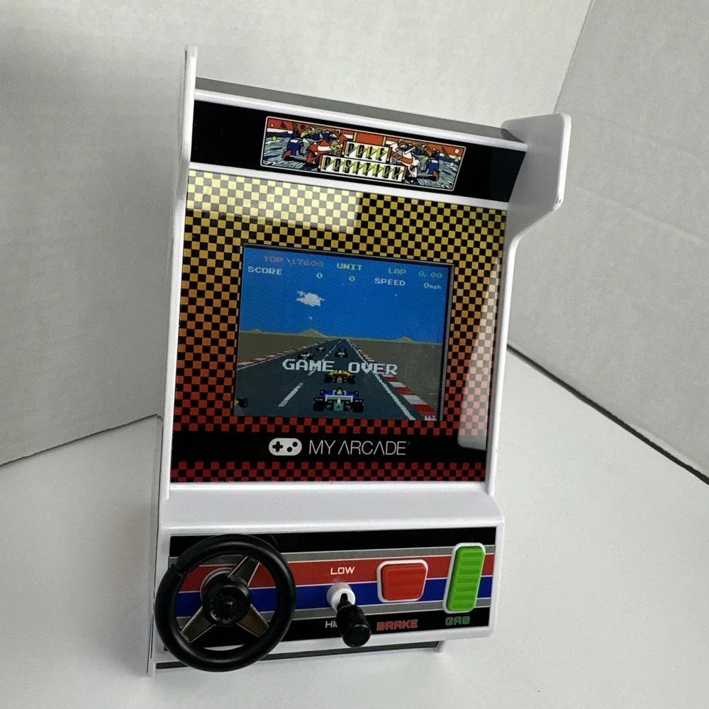 My Arcade Pole Position Racing Player Retro Mini Game Console 2 Games DGUNL-7022